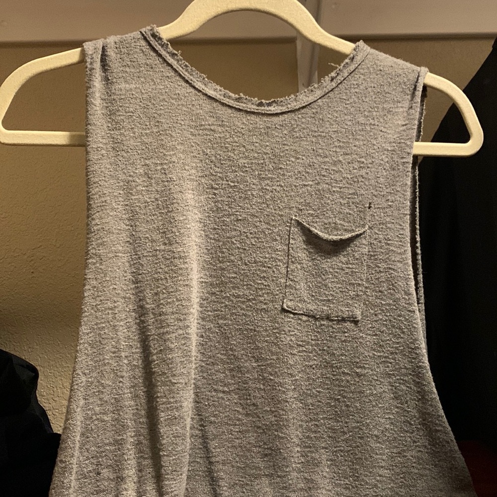 Green see through muscle tank